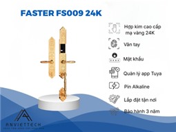 Khóa Thông Minh Đại Sảnh Sang Trọng Mạ Vàng 24K Faster FS009 24K